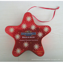 Star Tin Box para o Natal (JYL081102)